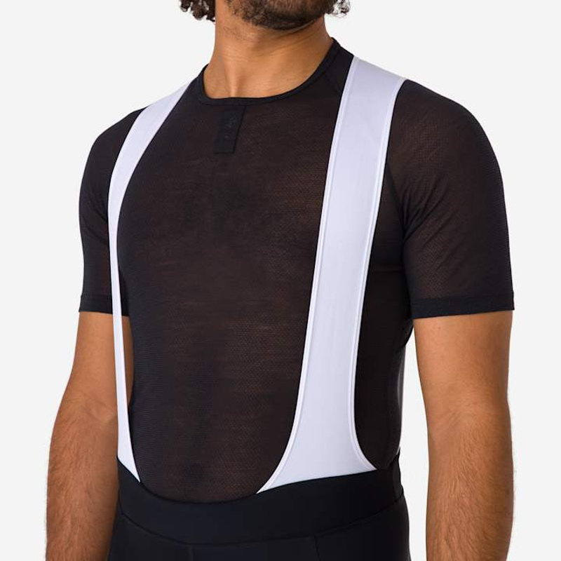 Rapha Core Bib Shorts - Black / White-4
