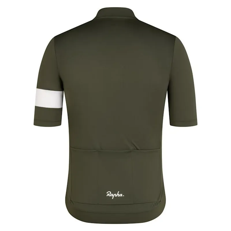 2025 Rapha Men's Core Jersey -Dark Green/White-1