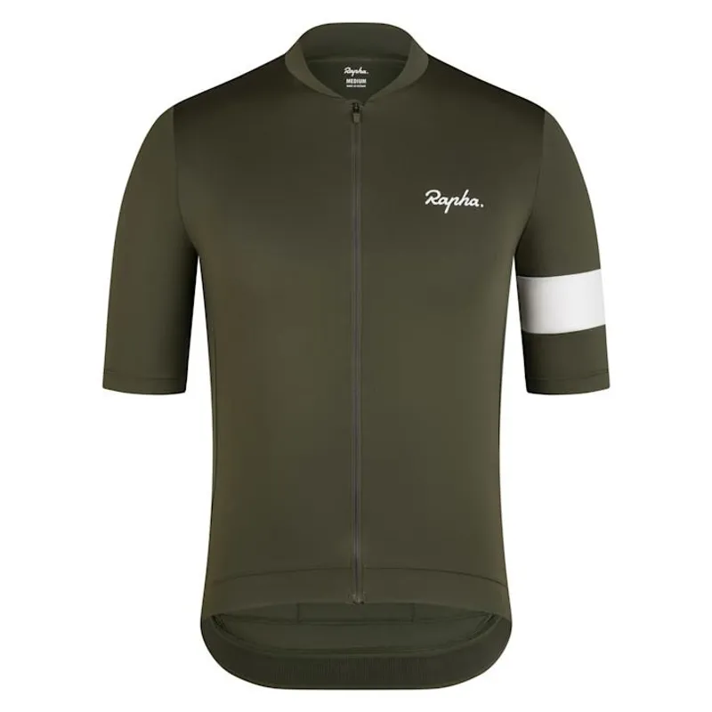 2025 Rapha Men's Core Jersey -Dark Green/White
