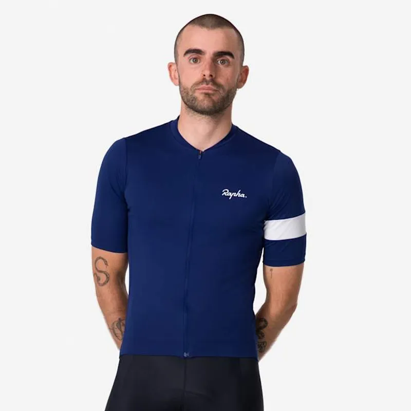2025 Rapha Men's Core Jersey - Navy/White-3