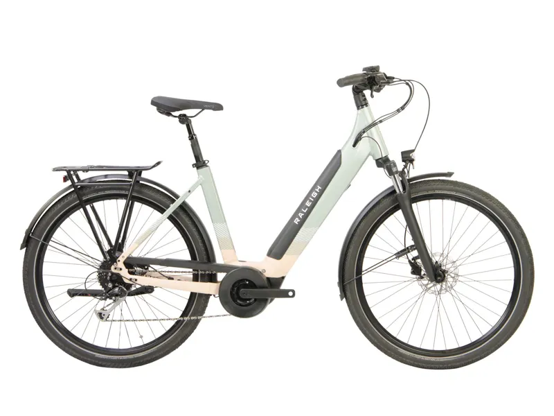 2024 Raleigh Centros - Low Step Electric Hybrid Bike - Mint / Sand