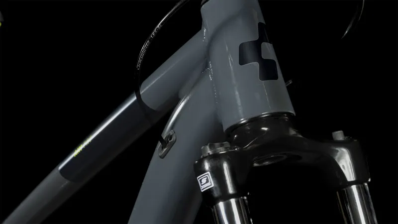 2024 Cube Aim Pro - Mountain Bike - Grey / Flash Yellow-4