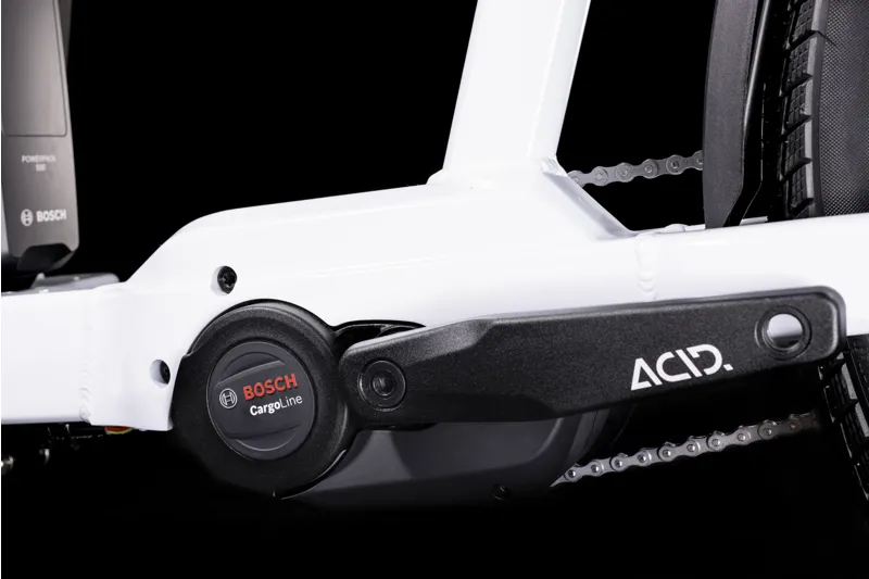 2025 Cube Cargo Dual Hybrid 500 - Electric Cargo Bike - Flash White / Black-4