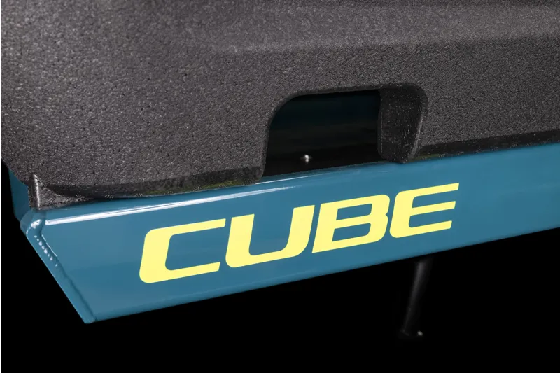 2025 Cube Cargo Dual Hybrid 500 - Electric Cargo Bike - Blue / Lime-3