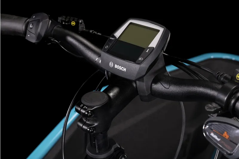 2025 Cube Cargo Dual Hybrid 500 - Electric Cargo Bike - Blue / Lime-4