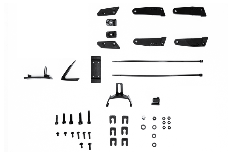 Acid Mudguard Set 50 28 Inch Black 50mm-7