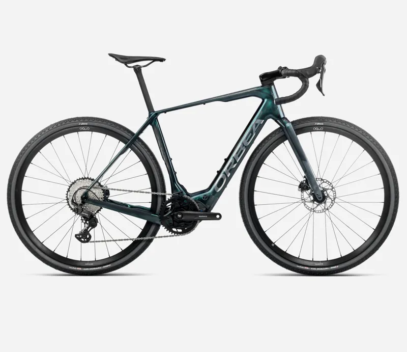 2025 Orbea Denna M30 - Electric Gravel Bike - Escape Green / Foggy Matt