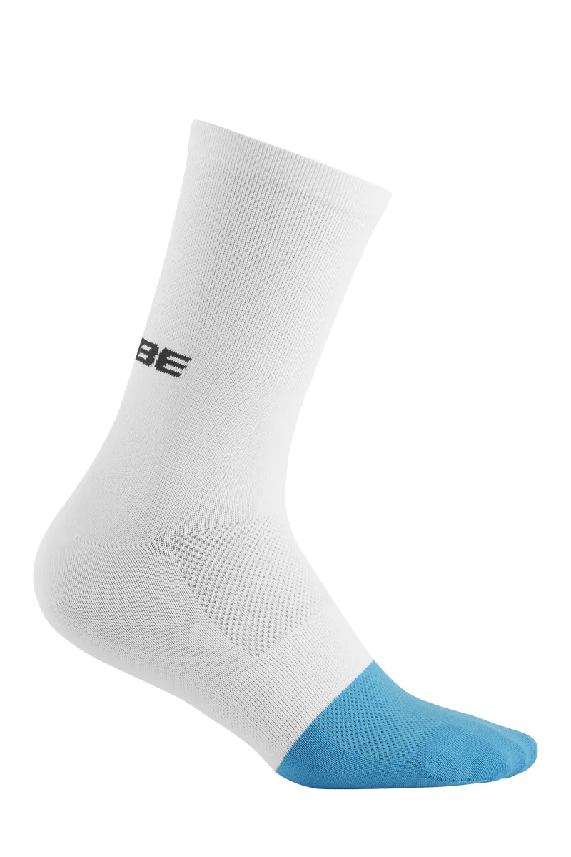 Cube High Cut Teamline Socks in White/Blue