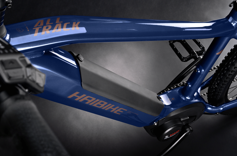 2023 Haibike Alltrack 4 - 29er Electric Mountain Bike - Blue-13