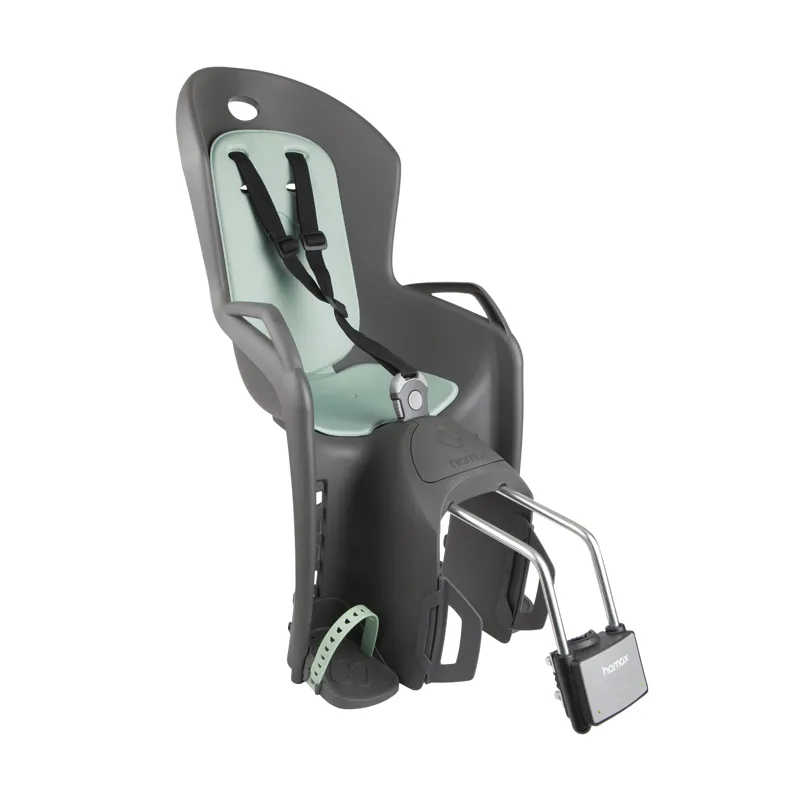 Hamax Amiga Child Bike Seat 2022: Dark Grey/ Green GREY/GREEN size