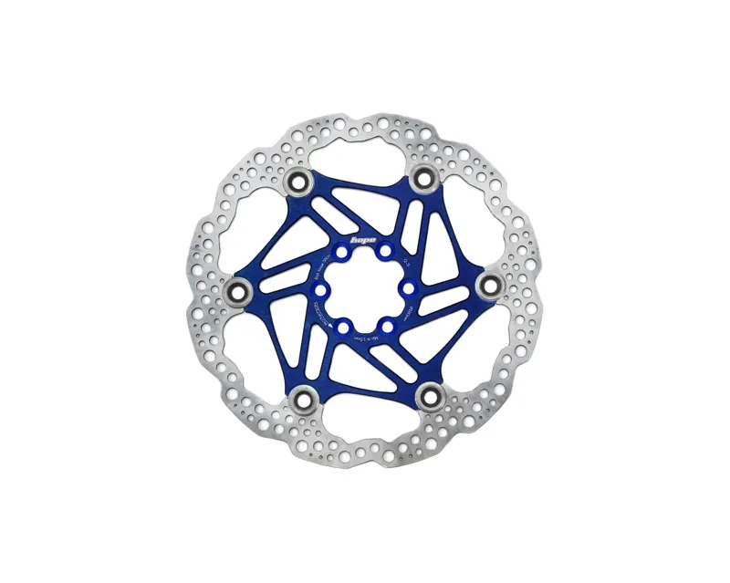 Hope Floating Disc Brake 180mm 6-Bolt Rotor in Blue