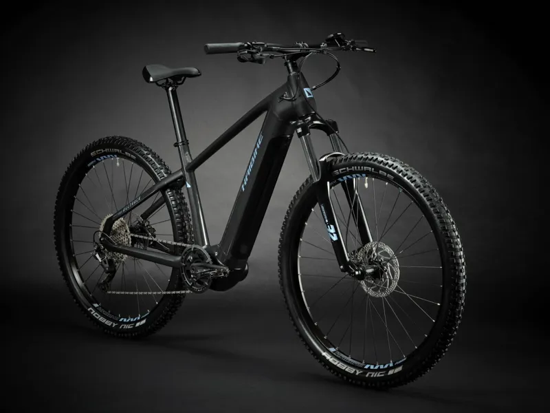 2024 Haibike Alltrack 5 - Electric Hardtail Mountain Bike - Grey / Slate-1