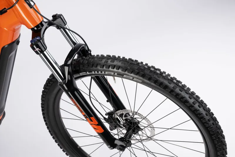 2024 Haibike Alltrack 6 - Electric Mountain Bike - Papaya / Titan-3