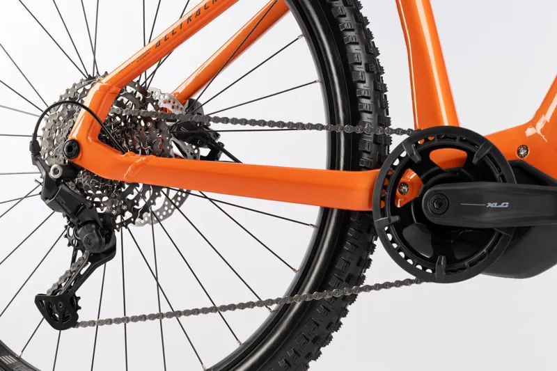 2024 Haibike Alltrack 6 - Electric Mountain Bike - Papaya / Titan-4