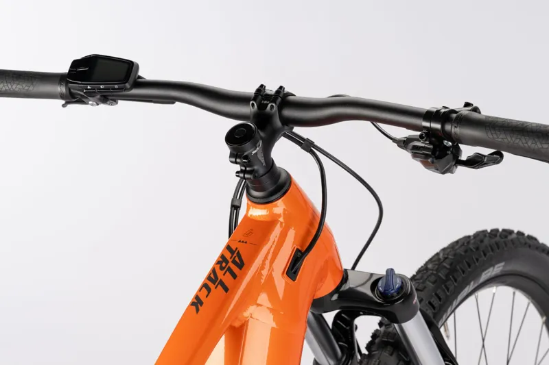 2024 Haibike Alltrack 6 - Electric Mountain Bike - Papaya / Titan-5