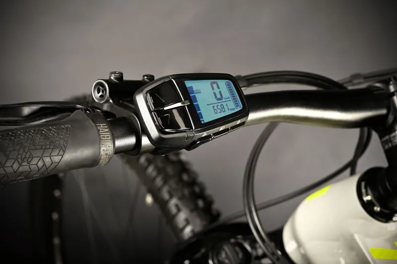 2024 Haibike Alltrail 3 - Electric Full Suspension Mountain Bike - Grey / Neon Yellow-4