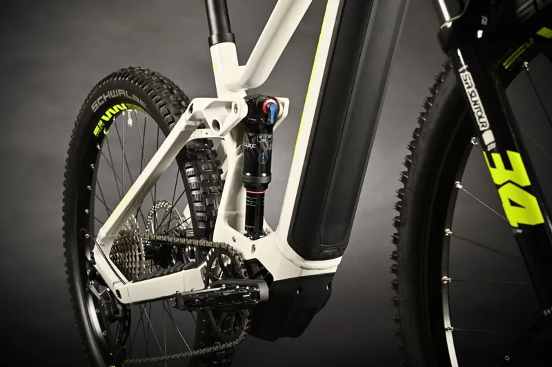 2024 Haibike Alltrail 3 - Electric Full Suspension Mountain Bike - Grey / Neon Yellow-7