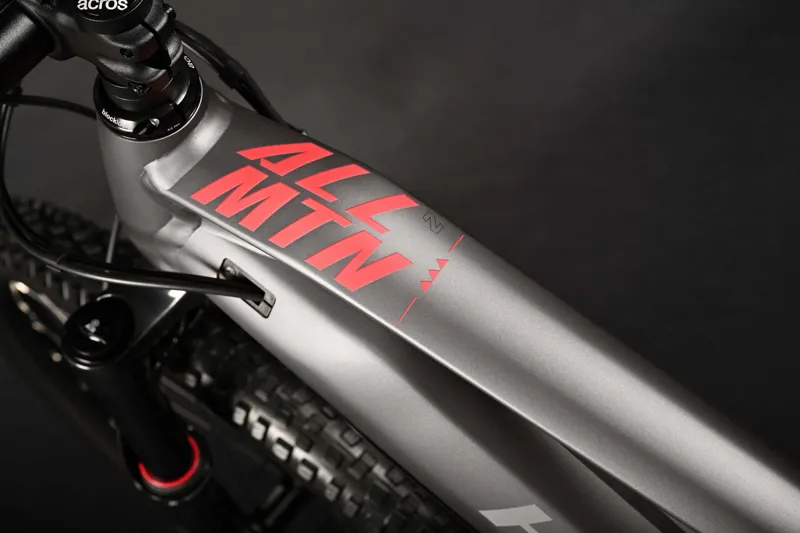 2024 Haibike Allmtn 2 - Electric Full Suspension Bike - Pebble / Black / Red-5