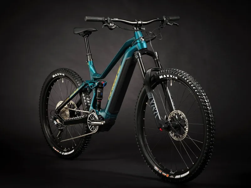 2024 Haibike AllMtn 7 - Rock Shox equipped Full suspension Electric Bike - Ocean / Orange-1