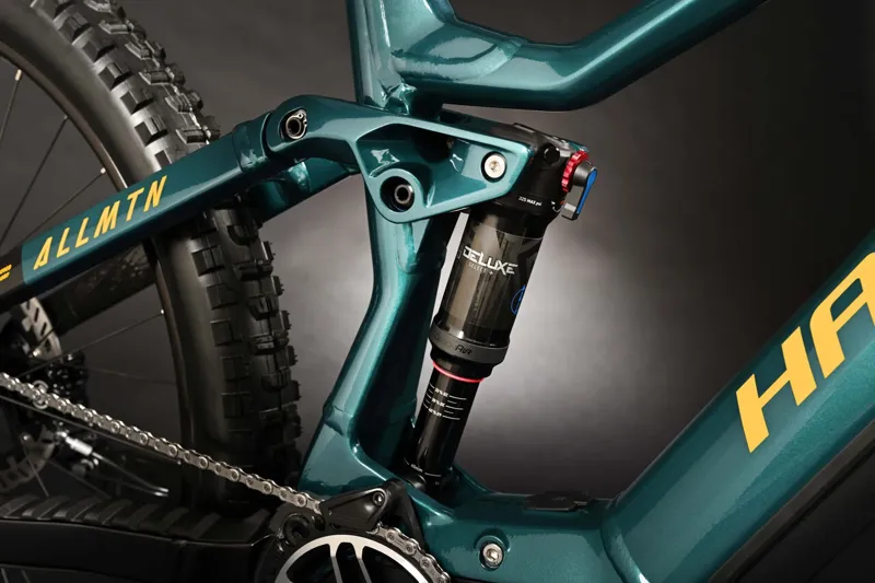 2024 Haibike AllMtn 7 - Rock Shox equipped Full suspension Electric Bike - Ocean / Orange-4