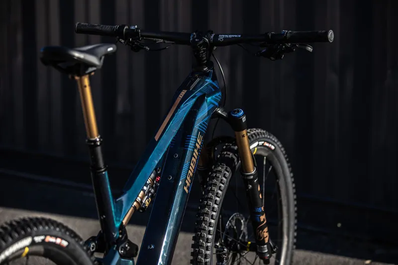 2024 Haibike Lyke SE - Electric Full Suspension MTB - Navy / Bronze-6