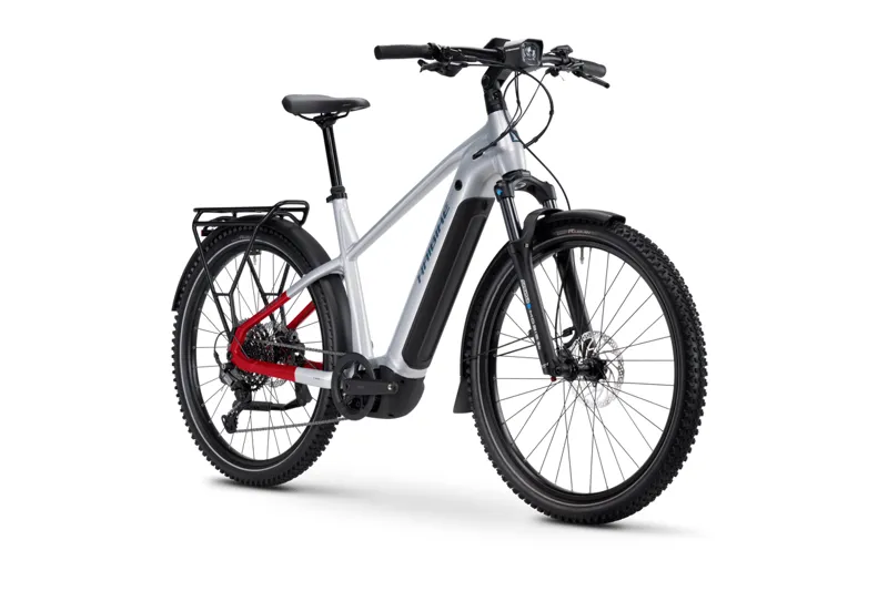 2025 Haibike Trekking 7 - Soft Grey / Red / Blue-6