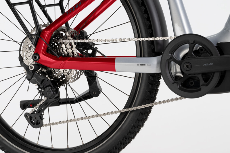 2025 Haibike Trekking 7 - Soft Grey / Red / Blue-3