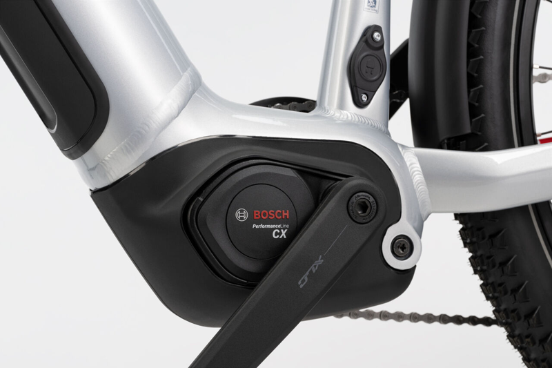 2025 Haibike Trekking 7 - Soft Grey / Red / Blue-5