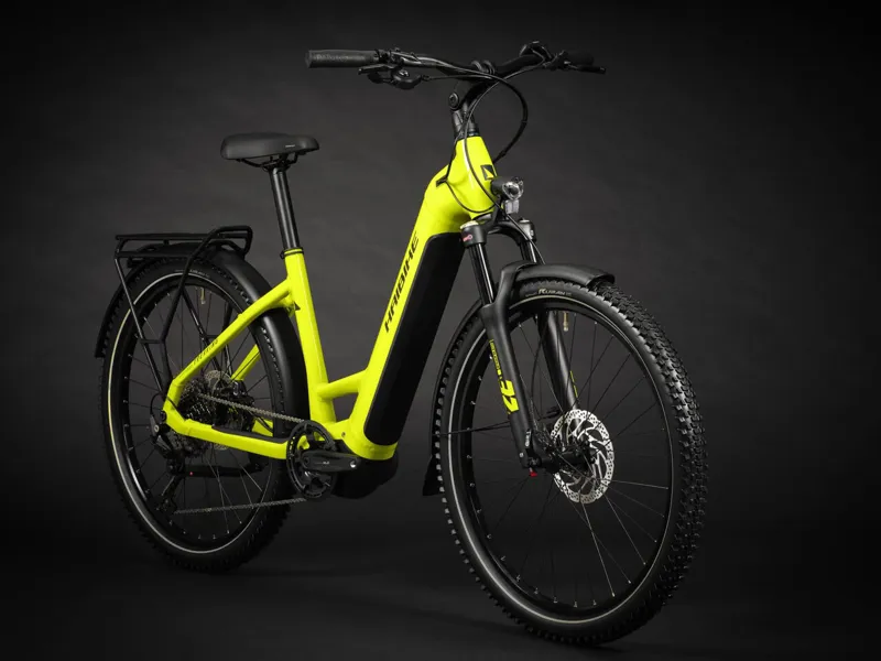 2024 Haibike Trekking 5 - Step Thru Electric Hybrid Bike - Lime / Black-1