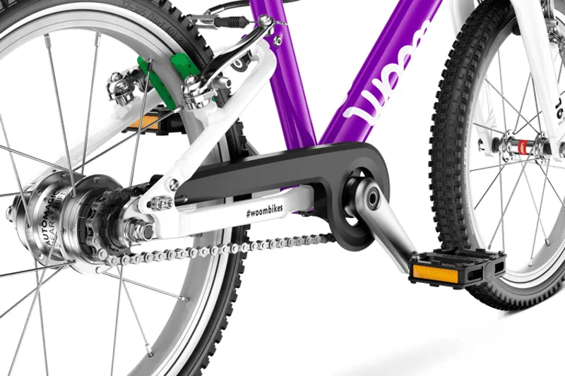 woom ORIGINAL 3 AUTOMAGIC - 16 inch Lightweight Kids Bike - Purple-8