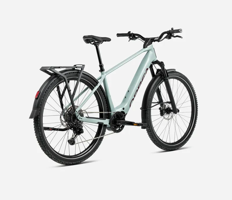 2025 Orbea Kemen Adv 20 - Electric Hybrid Bike - Blue Stone / Brugundy-2