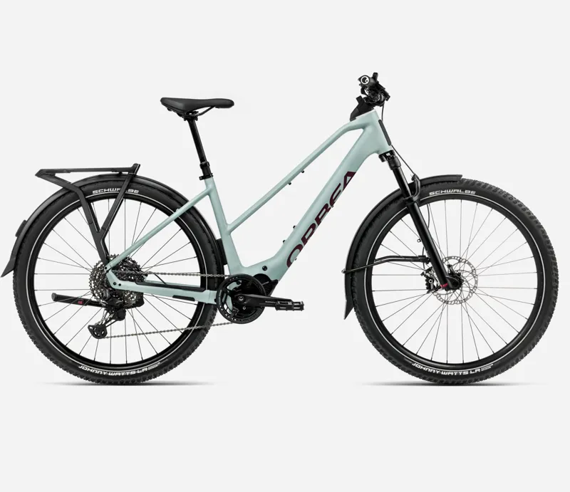 2025 Orbea Kemen Adv 10 Mid - Electric Hybrid Bike - Blue Stone / Brugundy-2