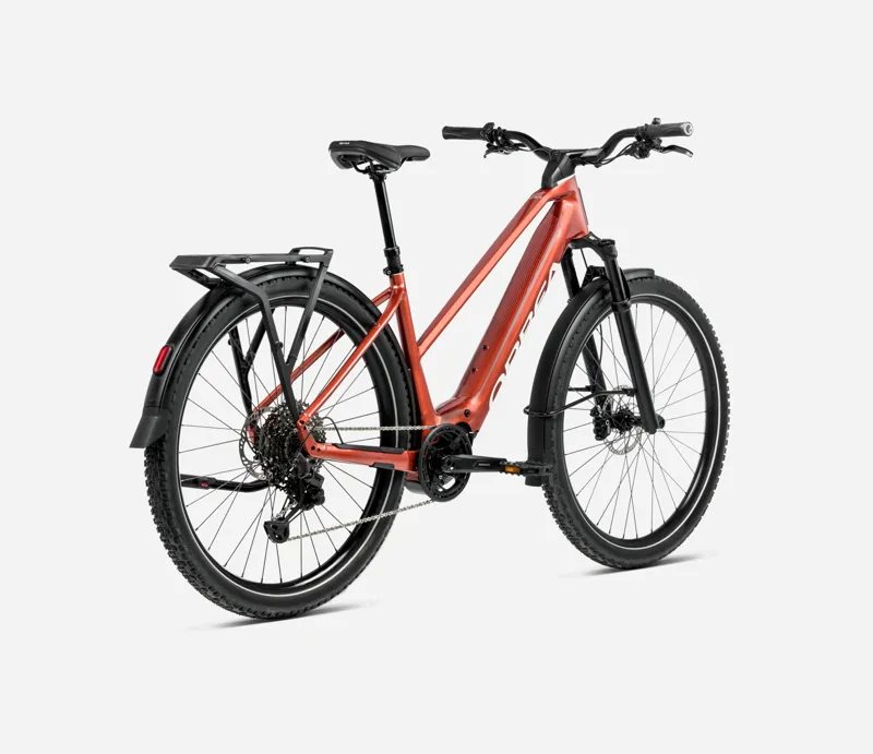 2025 Orbea Kemen Adv 20 Mid - Electric Hybrid Bike - Mars Red / Ivory White-2