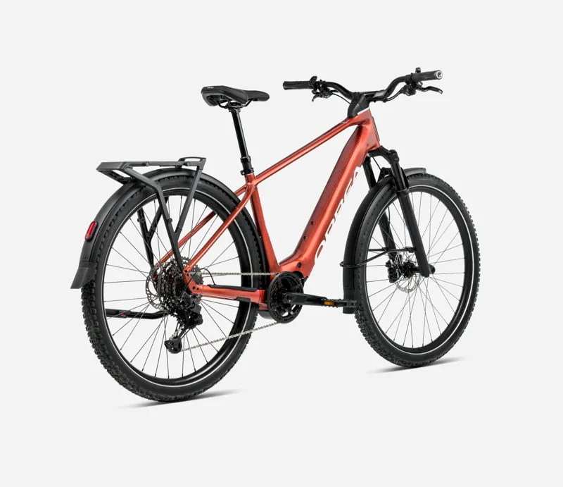 2025 Orbea Kemen Adv 30 - Electric Hybrid Bike - Mars Red / Ivory White-2