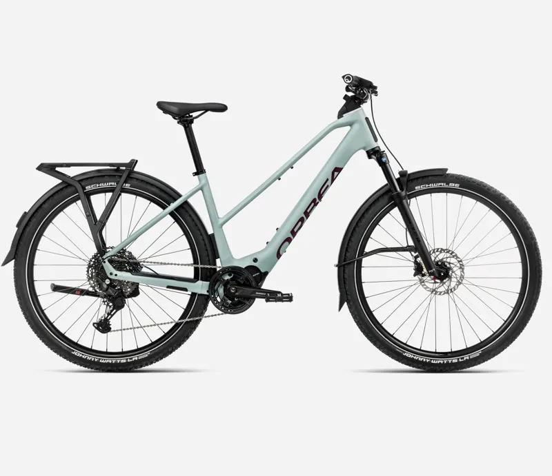 2025 Orbea Kemen Adv 20 Mid - Electric Hybrid Bike - Blue Stone / Brugundy