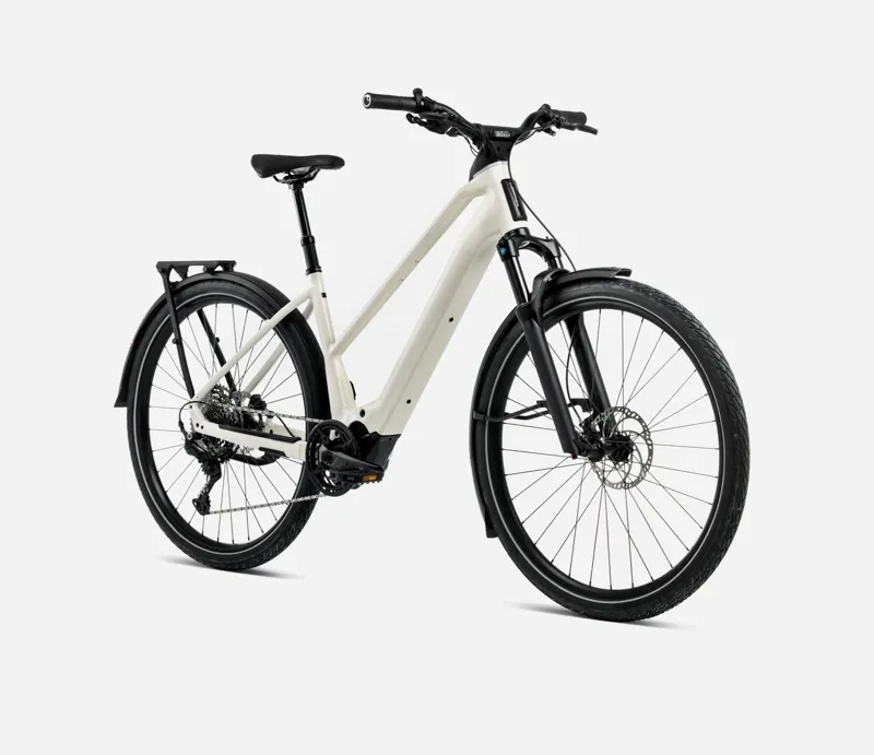 2025 Orbea Kemen Tour 10 Mid - Electric Hybrid Bike - Ivory White-1