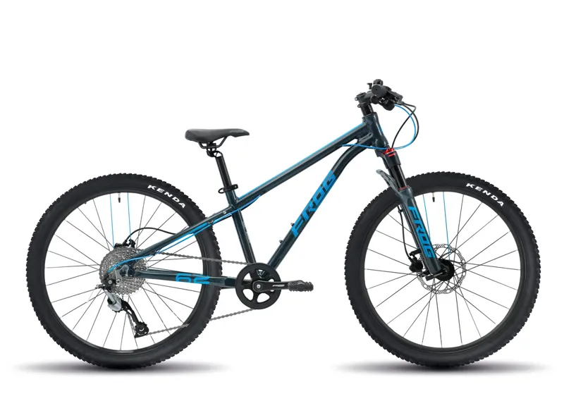 Frog MTB 62 - 24 Kids Bike - Metallic Grey/Neon Blue