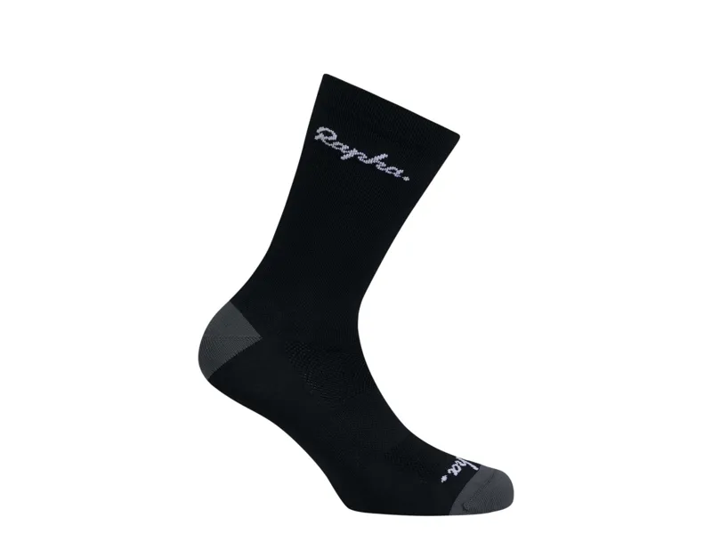 Rapha Logo Socks / Black and Dark Grey