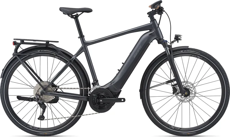 2021 Giant Explore E+ 1 - 625Wh - Electric Hybrid Bike - Gun Metal Black