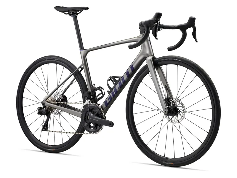2024 Giant Defy Advanced 1 - Endurance Road Bike - Charcoal / Milky Way-1