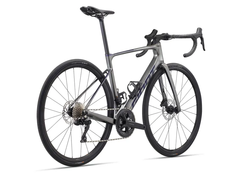 2024 Giant Defy Advanced 1 - Endurance Road Bike - Charcoal / Milky Way-2