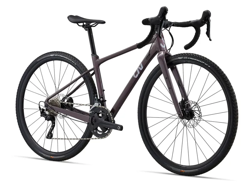 2024 Liv Devote 1 - Gravel Bike - Charcoal Plum-1