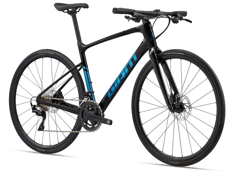 2024 Giant FastRoad Advanced 1 - Flat Bar Road Bike - Black-1