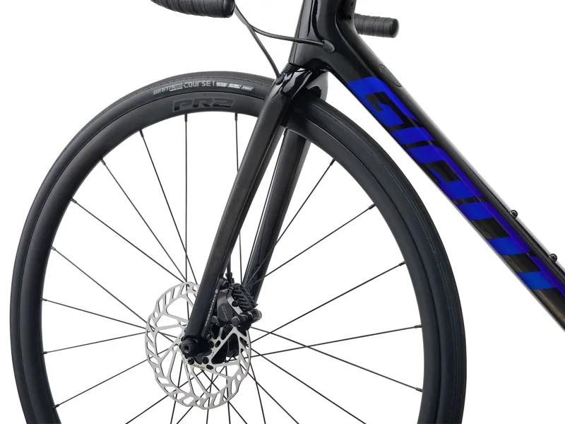 2024 Giant TCR Advanced 1 Disc - Gloss Carbon / Aerospace Blue-1