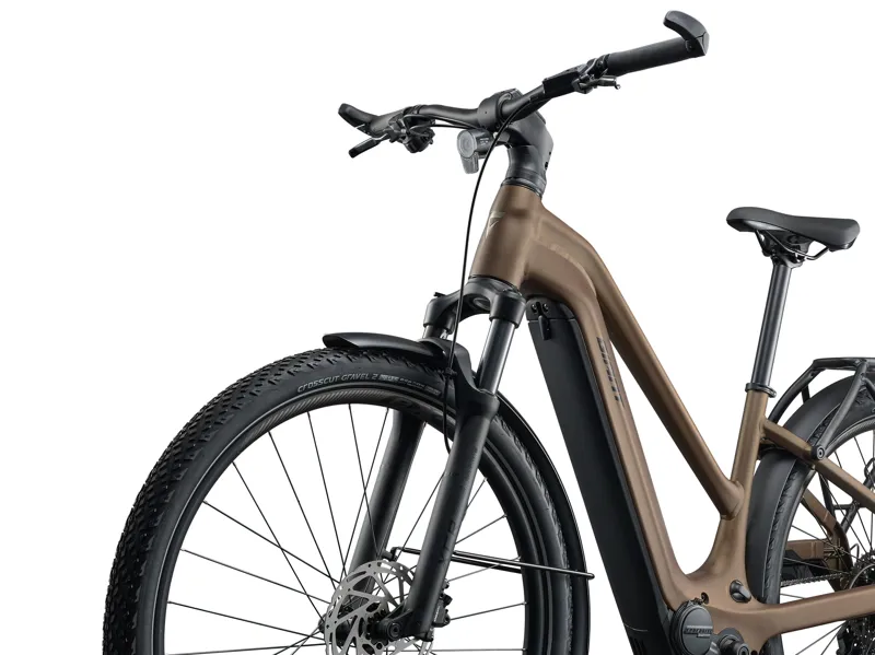 2026 Giant Explore E+ 3 - Electric Hybrid Bike - Pyrite Brown - Staggered Frame-3