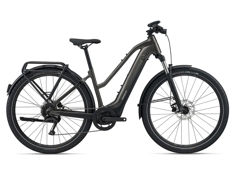 2026 Giant Explore E+ 4 - Electric Hybrid Bike - Stealth Chrome - Staggered Frame