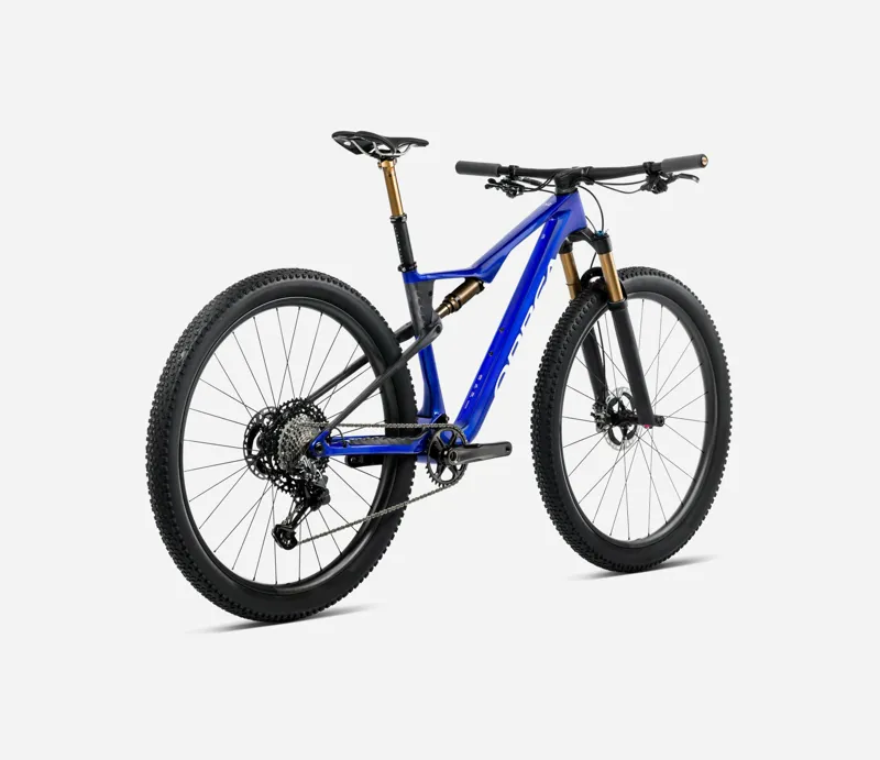 2025 Orbea Oiz M-Team Factory - Full Suspension Mountain Bike - Cobalt Blue / Carbon Raw-2