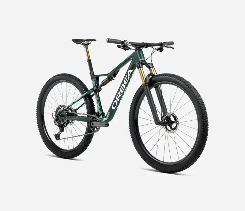 2025 Orbea Oiz M-Team Factory - Full Suspension Mountain Bike - Forest Green / Green Mint-1