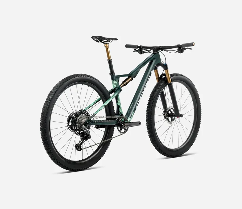 2025 Orbea Oiz M-Team Factory - Full Suspension Mountain Bike - Forest Green / Green Mint-2