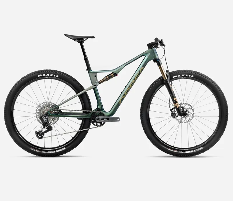 2025 Orbea Oiz M10 AXS - Full Suspension Mountain Bike - Seaweed Carbon View / Spaceship Green